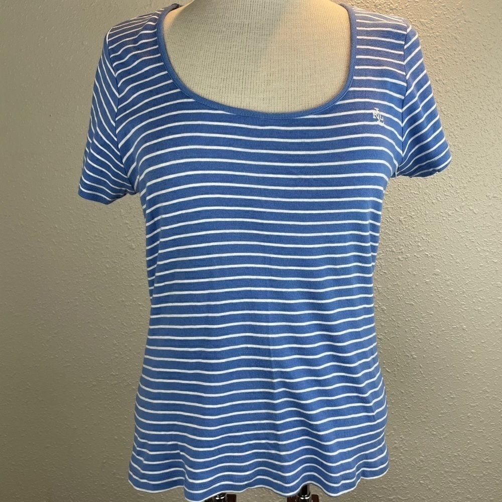 Lauren Ralph Lauren Striped Short Sleeve Top